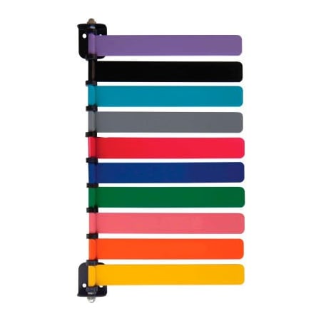 Omnimed. Omnimed 10-Flag Room ID System, 8inL Aluminum Flags, 1/PK 291820